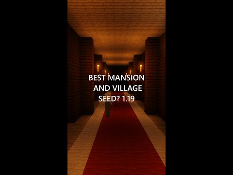 BEST MANSION AND VILLAGE SEED MINECRAFT 1.19 JAVA