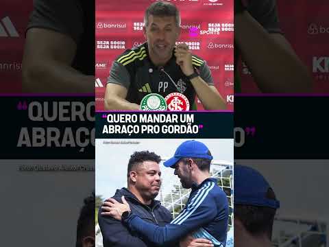 UM ABRAÇO PRA QUEM, PEZZOLANO? O TÉCNICO DO INTER DIVERTIU A GALERA FALANDO DO RONALDO #shorts