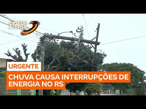 Chuva causa interrupções de energia no RS