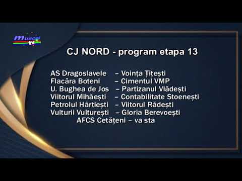 Jurnal MUSCEL TV 03.12.2021 SPORT – fotbal – program CJ Nord, etapa 13