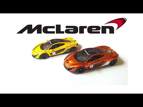 Машинка металлическая Kinsmart 1:36 «McLaren P1 Exclusive Edition» KT5393DF инерционная / Белый