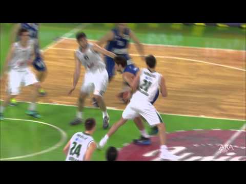 ABA Liga 2014/15, Round 20 match: Union Olimpija - Zadar (1.2.2015)