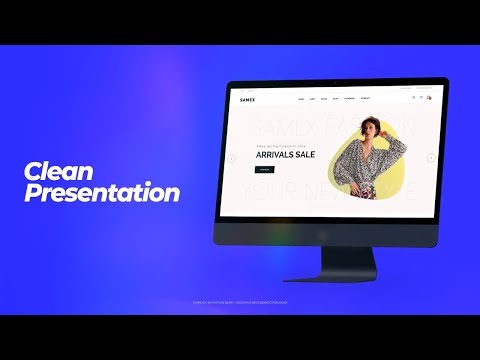 Website Template Design Promotional Video Template - After Effects Template