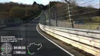 preview picture of video 'Honda Civic 1.5 EK3 Nürburgring Nordsleife BTG 9:49 Easter'