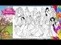 Disney Princesses All Together Coloring Pages Coloring Book
