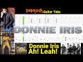 Ah Leah Donnie Iris Guitar Bass TABS Lesson