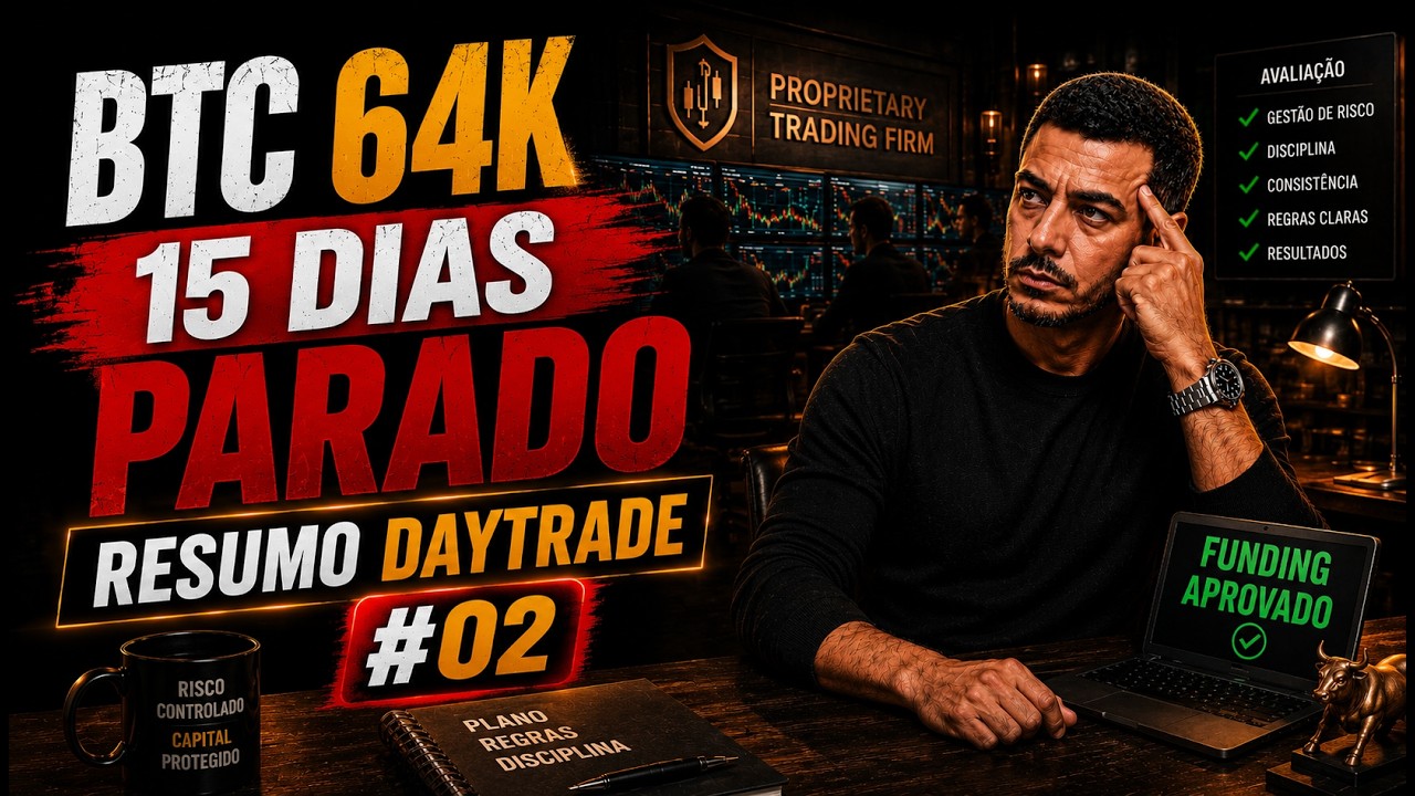 Bitcoin 63k - Região Perigosa NOVAMENTE + Resumo Day TRADE R$ 848,00 - Analisando os Mercados e ETFs