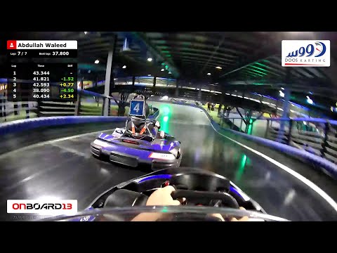 OnBoard13 - Best lap on Doos Karting Hitten in Riyadh, Saudi Arabia