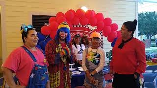 Muñequita Pompita y el Payaso Pikorete Estuvieron en Kissimmee Fl en el Cumpleaños de Angel