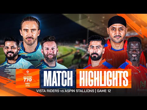 2025 Abu Dhabi T10 I Match 12 Highlights: Aspin Stallions vs Vista Riders | Season 9