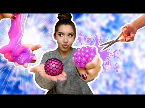 SLIME aus ANTI-STRESSBALL herstellen?! - Squishy zerschneiden | Valeria Greb