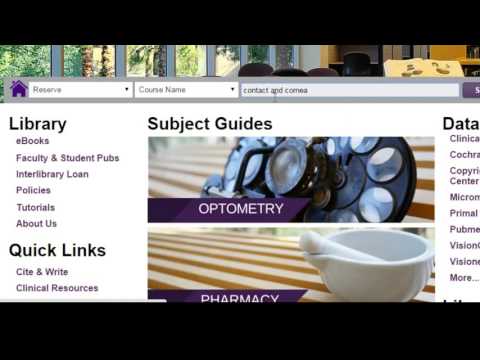 MBKU Library Course Reserves.