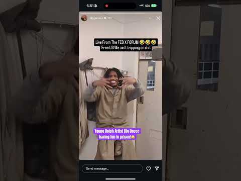 Young Dolph Artist Big Unccc having fun in prison!😂