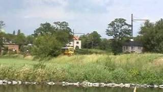 preview picture of video 'Linia tramwajowa 43, Łódź - Lutomiersk, Most nad Nerem'