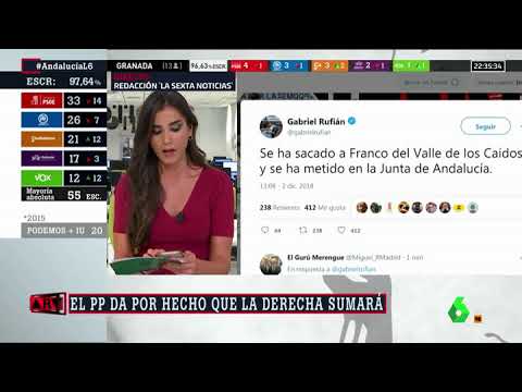 Rufián: "Se ha sacado a Franco del Valle de los Caídos y se ha metido en la Junta de Andalucía"