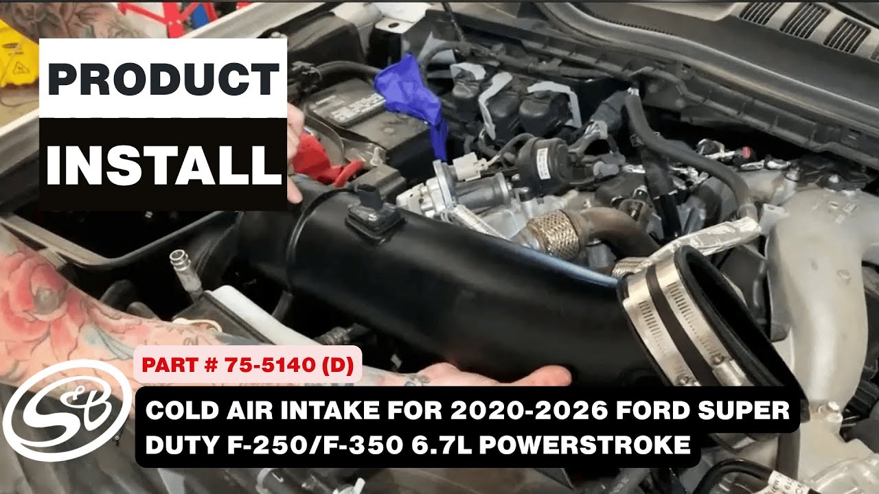 S&B Install | Cold Air Intake 2020-26 Ford Super Duty F-250/F-350 6.7L Powerstroke