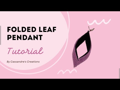 Folded Leaf Pendant | Big Beads