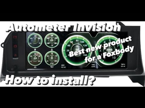 How to install Autometer Invision gauge in foxbody Mustang