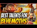 BEST BEHEMOTHS BUILDS - Talents and Heroes - Call of Dragons