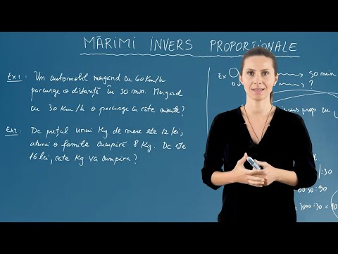 Mărimi invers proporționale - Partea a 2-a - Matematică - Clasa a VI-a