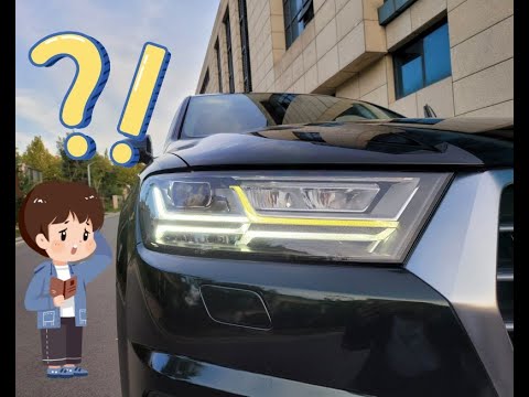 Audi Q7 front headlight daytime running light DRL tube repair