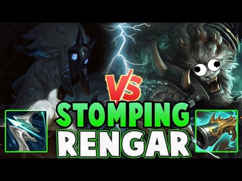How To Stomp Assassins With Gale Force Kindred! Destroying Rengar With Kindred! - League Of Legends