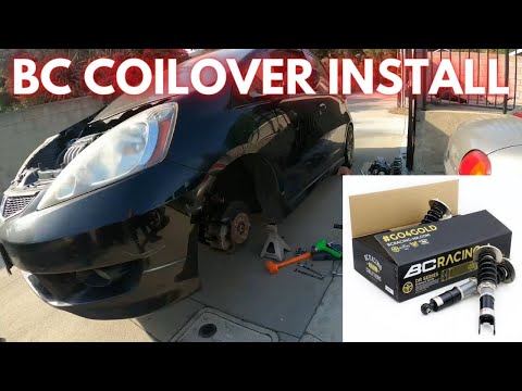 BC RACING COILOVER INSTALL! (Honda Fit)