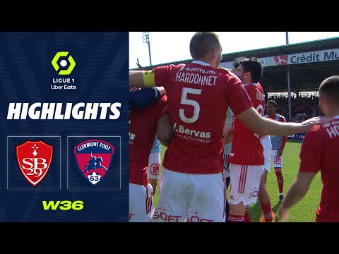 STADE BRESTOIS 29 - CLERMONT FOOT 63 (2 - 1) - Highlights - (SB29 - CF63) / 2022-2023