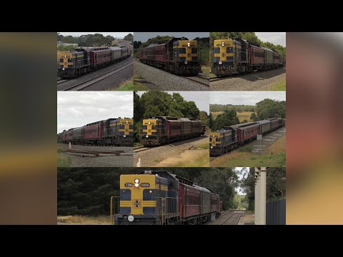 Very Loud T395 On Steamrails 8197 To Ballarat East Seen At  Nine Locations (26/1/23)