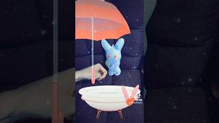 - うさロボ雨の日エフェクト🐇☂️ #うさロボ #badday #雨の日