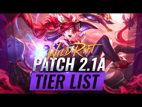 BEST Champions TIER List - Patch 2.1A (KATARINA Release) Wild Rift (LoL Mobile)
