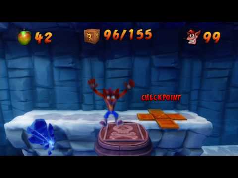 Crash Bandicoot 2 HD - Cold Hard Crash 100% Walkthrough - BOTH CLEAR GEMS - N. Sane Trilogy