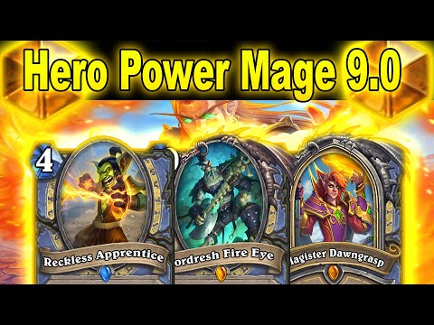 Hero Power Mage 9.0 Is The Best Mage Deck To Watch Before Bed! March of the Lich King | Hearthstone