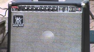 Video thumbnail for Music Man rd112 100 quick demo @ 100 watts - loaded with a JBL D120f AlNiCo speaker by CraigRison