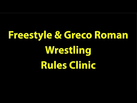 Freestyle and Greco Roman Wrestling Rules Presentation