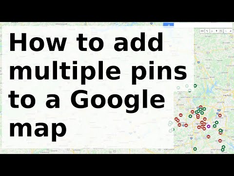 How to add multiple pins to Google maps to track your...