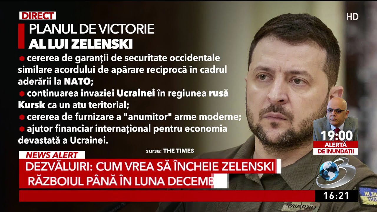 Zelenski a ajuns în SUA pentru a-i prezenta planul său de victorie lui Biden