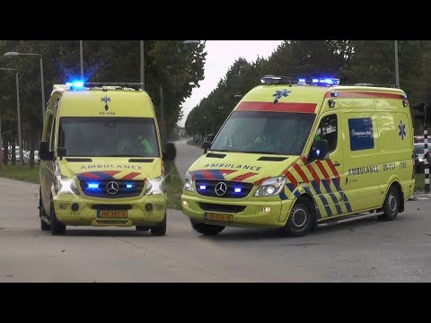 A1, WAS-300 Ambulances naar meldingen en ziekenhuis in Enschede