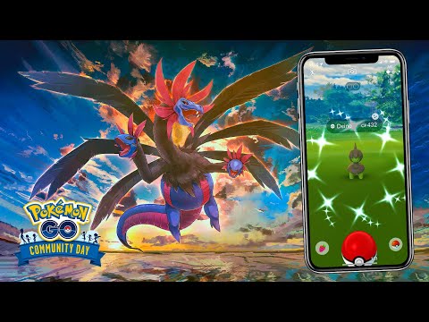 ACERTEEEEEIII!!!! DEINO SHINY NO DIA DA COMUNIDADE DE JUNHO! IMPERDÍVEL! Pokémon GO
