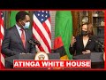 RAIS WA ZAMBIA ATINGA IKULU YA MAREKANI AFANYA MAZUNGUMZO MAKAMU WA RAIS KAMALA AMUINULIA MIKONO