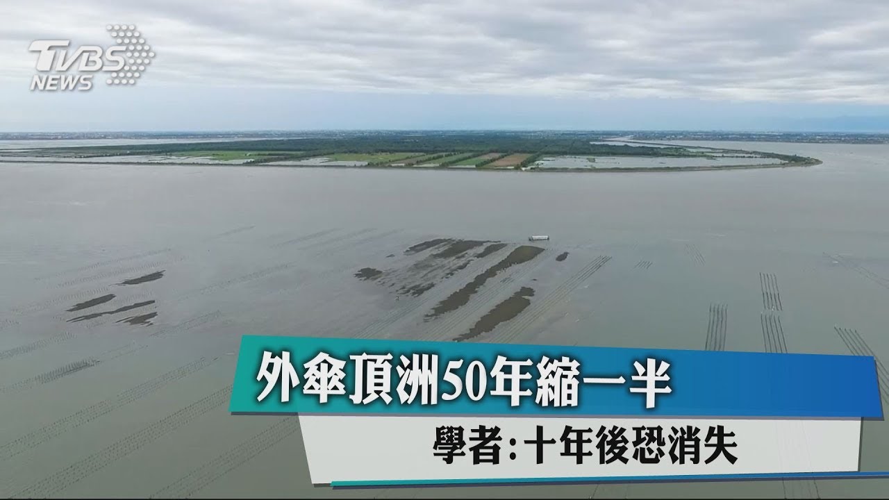 外傘頂洲50年縮一半 學者:10年後恐消失