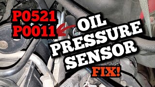 Silverado Sierra 5.3L Oil Pressure Sensor P0521 P0011
