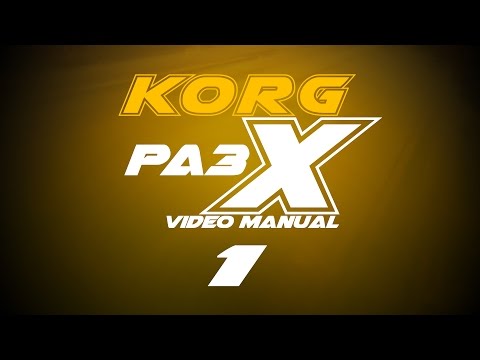 MCI Korg Pa3x Video Manual - Part 1 of 8 ///BG SUBS///