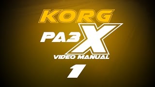MCI Korg Pa3x Video Manual - Part 1 of 8 ///BG SUBS///