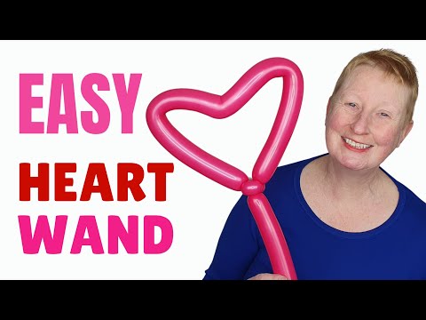 One Balloon Heart Wand For BEGINNERS ❤️