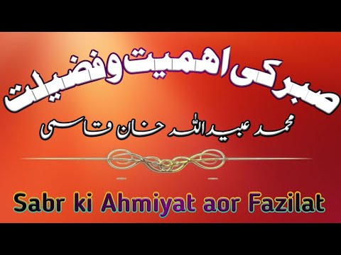 Sabr ki Ahmiyat aor Fazilat, bayan,  صبر کی اہمیت اور فضیلت، بیان Video