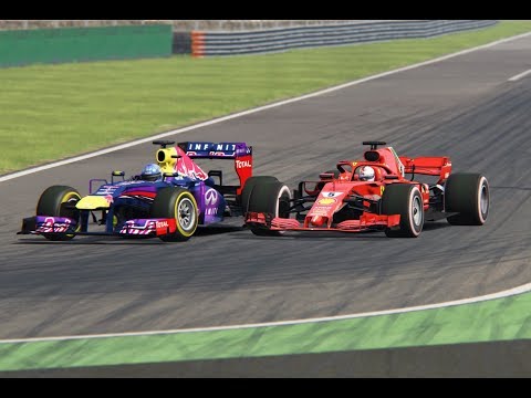 Ferrari F1 2018 vs Red Bull F1 2013 - Monza