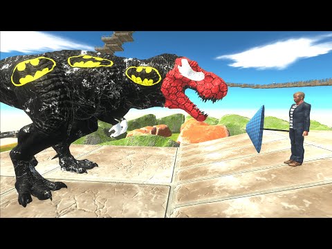 BatSpiderVenom T-REX DEATH CLIMB - Animal Revolt Battle Simulator