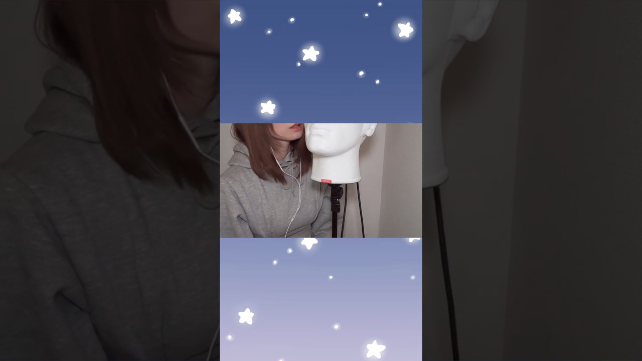 ゼロ距離で両耳同時の理解出来ない囁き Inaudible Whispering in Both Ears #asmr #asmrshorts