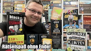 Top aktuelle Rätselspiele, Solospiele, Quizspiele und Logikspiele vom Moses Verlag